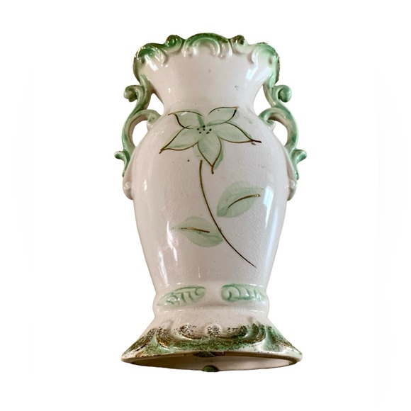 Vintage Relco Japan Hand-Painted Spill Vase Planter Mid Century - Double Handle - Picture 12 of 16